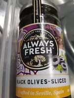 Mängden socker i black olives sliced