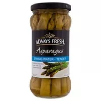 Mängden socker i Always Fresh Springwater Asparagus