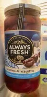 Mängden socker i Kalamata olives- pitted