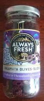 Mängden socker i Kalamata Olives Sliced