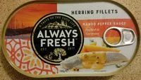 Mängden socker i Herring Fillets in Mango Pepper Sauce
