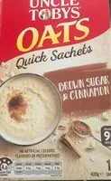 Mängden socker i Uncle Tobys Oats Quick Sachets Brown Sugar & Cinnamon