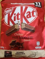 Mängden socker i Nestle Kit Kat Chocolate Bar Share Pack 185g
