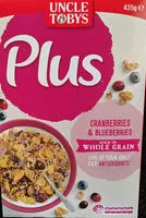 Mängden socker i Plus, Cranberries and Blueberries
