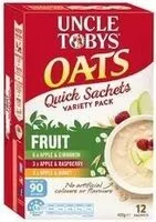 Mängden socker i Quick Oats Fruit Variety Satchels Breakfast Cereal