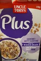 Mängden socker i Cereals cashews nutty clusters