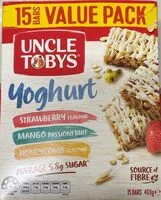 Mängden socker i Uncle Tobys Muesli Bar Yoghurt Varieties 15 pack