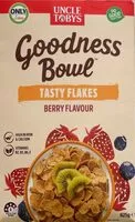 Mängden socker i Goodness Bowl Tasty Flakes Berry Flavour