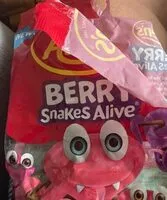 Mängden socker i Berry Snakes Alive