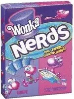 Mängden socker i Wonka's Nerds Grape and Strawberry 45G Box