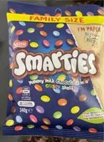 Mängden socker i Smarties