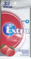 Mängden socker i Extra STRAWBERRY FLAVOUR 3 value pack