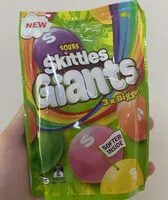 Mängden socker i Sour Skittles Giants
