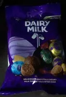 Mängden socker i Dairy milk easter eggs