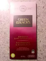 Mängden socker i Smooth Dark Chocolate - Raspberry & Hazelnut