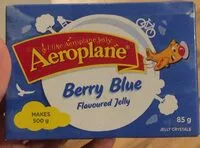 Mängden socker i Aeroplane Jelly Berry Blue Flavour 85G