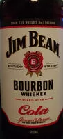 Mängden socker i Kentucky Straight Bourbon Whiskey mixed with Cola