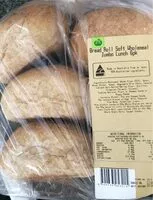 Mängden socker i Bread Roll Soft Wholemeal Jumbo Lunch 6pk