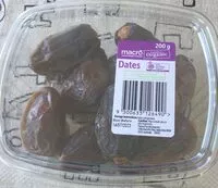 Mängden socker i Dates