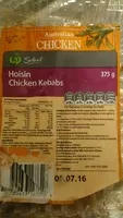 Mängden socker i 5 hoisin chicken kebabs