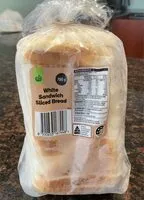 Mängden socker i White sandwich sliced bread