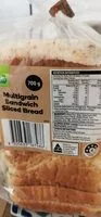 Mängden socker i Multigrain sandwich sliced bread