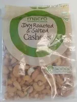 Mängden socker i Dry Roasted and Salted Cashews