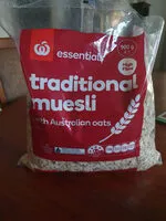 Mängden socker i essential traditional muesli
