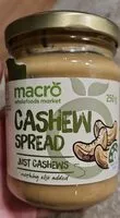 Mängden socker i Cashew spread