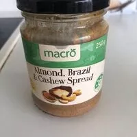 Mängden socker i Almond, Brazil & Cashew Spread