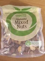 Mängden socker i Natural mixed nuts