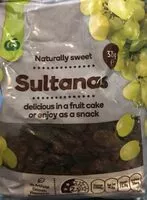 Mängden socker i Sultanas