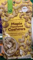 Mängden socker i maple-flavoured cashews