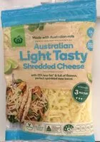 Mängden socker i light tasty shredded cheese