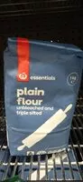 Mängden socker i Plain flour
