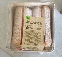 Mängden socker i Donut long john with fresh cream and jam 2Pk