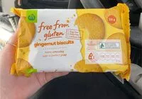 Mängden socker i Gluten free gingernut biscuits