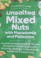 Mängden socker i Unsalted mix nuts