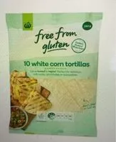 Mängden socker i Free from gluten white corn tortillas
