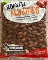 Mängden socker i Roasted almonds
