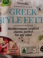 Mängden socker i Greek Style Fetta Cheese