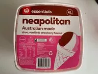 Mängden socker i Neapolitan ice cream