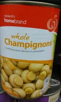 Mängden socker i Homebrand  Whole Champignons Mushrooms