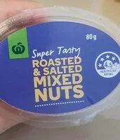 Mängden socker i Roasted and salted mixed nuts