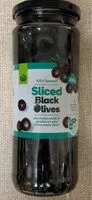 Mängden socker i Sliced black olives