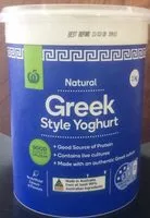 Mängden socker i Natural Greek Style Yoghurt