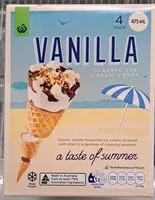 Mängden socker i Vanilla Ice Cream Cones