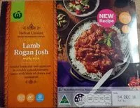 Mängden socker i Lamb Rogan Josh with Rice