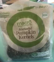 Mängden socker i Natural pumpkin kernels