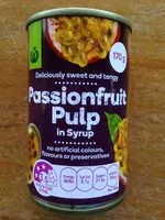 Mängden socker i Passionfruit pulp in syrup
